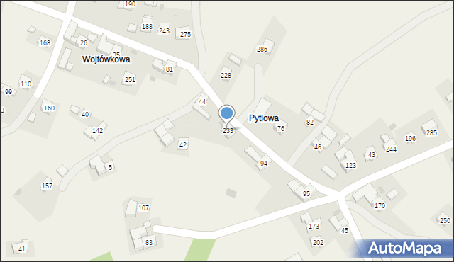 Krzeczów, Krzeczów, 233, mapa Krzeczów