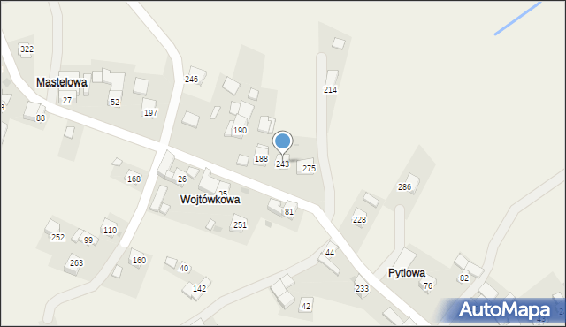 Krzeczów, Krzeczów, 243, mapa Krzeczów