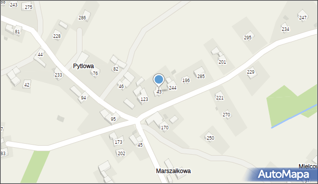 Krzeczów, Krzeczów, 43, mapa Krzeczów