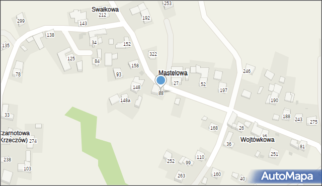 Krzeczów, Krzeczów, 88, mapa Krzeczów