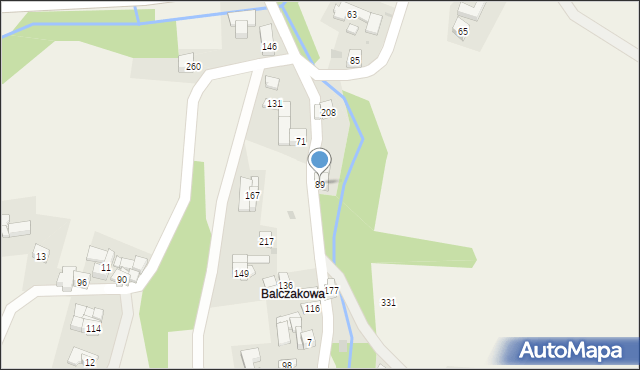 Krzeczów, Krzeczów, 89, mapa Krzeczów