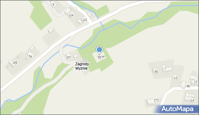 Krzeczów, Krzeczów, 92, mapa Krzeczów