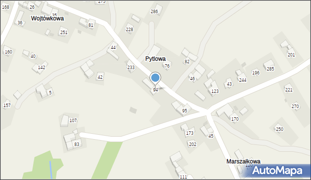 Krzeczów, Krzeczów, 94, mapa Krzeczów