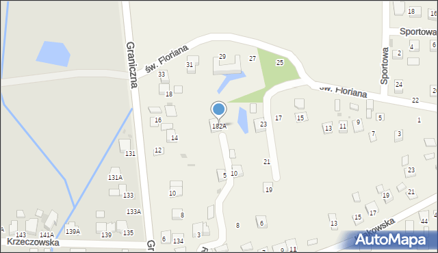 Krzeczów, Krzeczów, 182A, mapa Krzeczów