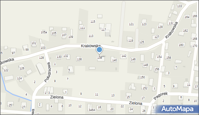 Krzeczów, Krakowska, 138, mapa Krzeczów