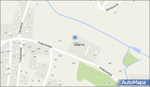 Krzeczów, Krakowska, 145, mapa Krzeczów