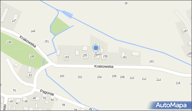 Krzeczów, Krakowska, 157, mapa Krzeczów