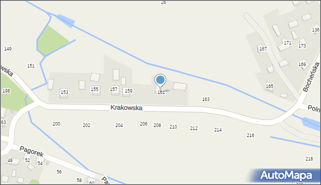 Krzeczów, Krakowska, 161, mapa Krzeczów