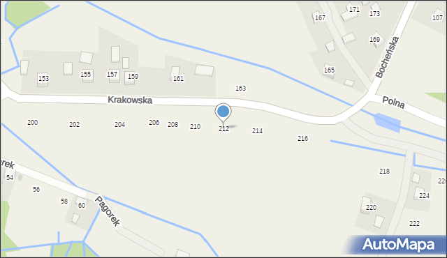 Krzeczów, Krakowska, 212, mapa Krzeczów