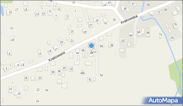 Krzeczów, Krakowska, 48, mapa Krzeczów