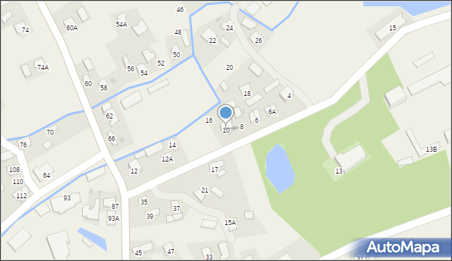 Krzeczowice, Krzeczowice, 10, mapa Krzeczowice