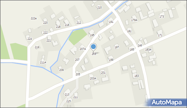 Krzeczowice, Krzeczowice, 203, mapa Krzeczowice