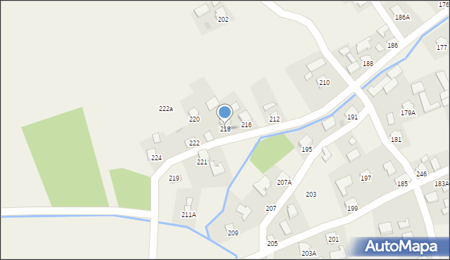 Krzeczowice, Krzeczowice, 218, mapa Krzeczowice