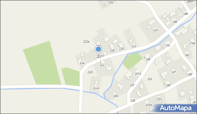 Krzeczowice, Krzeczowice, 222, mapa Krzeczowice