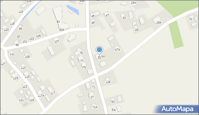 Krzeczowice, Krzeczowice, 51, mapa Krzeczowice