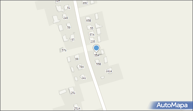 Krzeczowice, Krzeczowice, 55A, mapa Krzeczowice