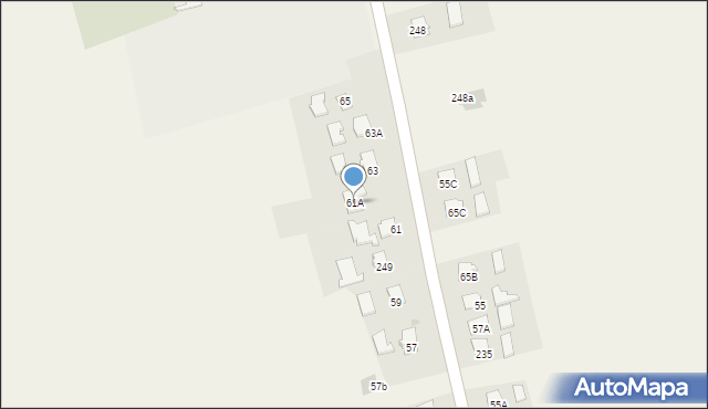Krzeczowice, Krzeczowice, 61A, mapa Krzeczowice