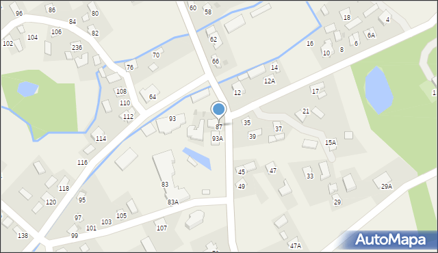 Krzeczowice, Krzeczowice, 87, mapa Krzeczowice