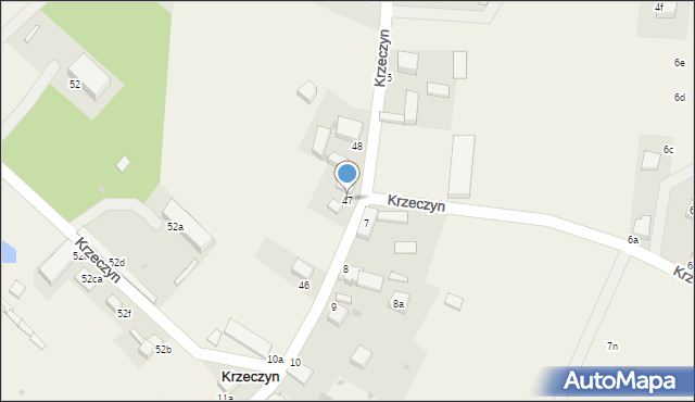 Krzeczyn, Krzeczyn, 47, mapa Krzeczyn