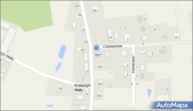 Krzeczyn Mały, Krzeczyn Mały, 30E, mapa Krzeczyn Mały