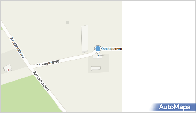 Krzekoszewo, Krzekoszewo, 2, mapa Krzekoszewo