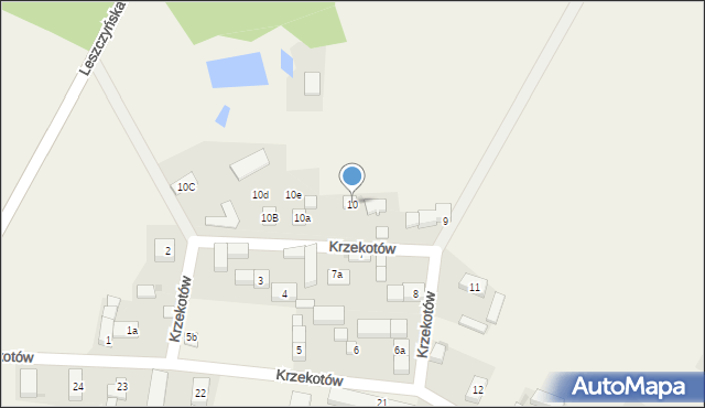 Krzekotów, Krzekotów, 10, mapa Krzekotów
