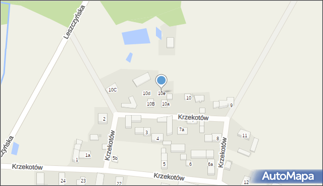 Krzekotów, Krzekotów, 10e, mapa Krzekotów