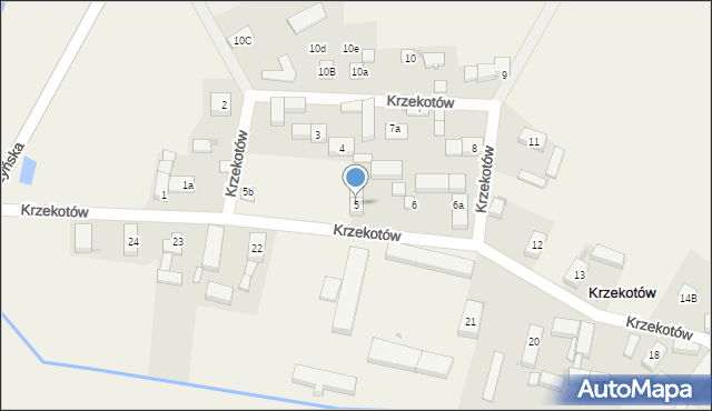 Krzekotów, Krzekotów, 5, mapa Krzekotów