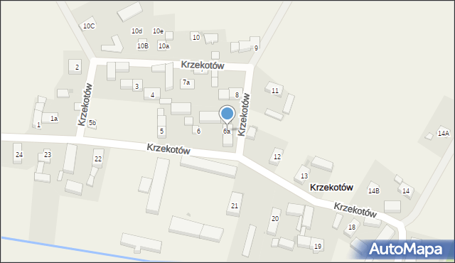 Krzekotów, Krzekotów, 6a, mapa Krzekotów