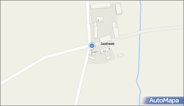 Krzelków, Krzelków, 17, mapa Krzelków