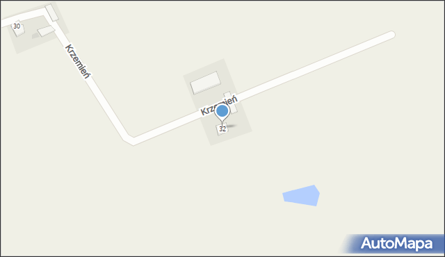 Krzemień, Krzemień, 32, mapa Krzemień