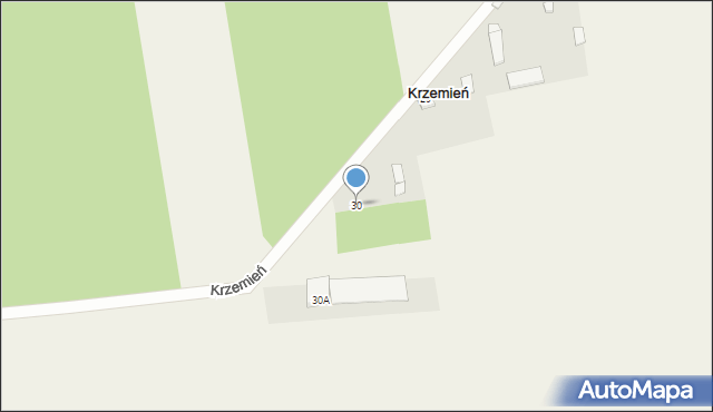 Krzemień, Krzemień, 30, mapa Krzemień