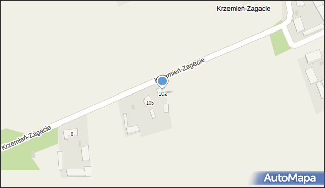 Krzemień-Zagacie, Krzemień-Zagacie, 10a, mapa Krzemień-Zagacie