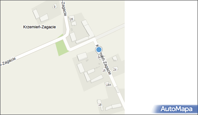 Krzemień-Zagacie, Krzemień-Zagacie, 14, mapa Krzemień-Zagacie