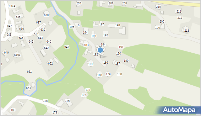 Krzemienica, Krzemienica, 185, mapa Krzemienica