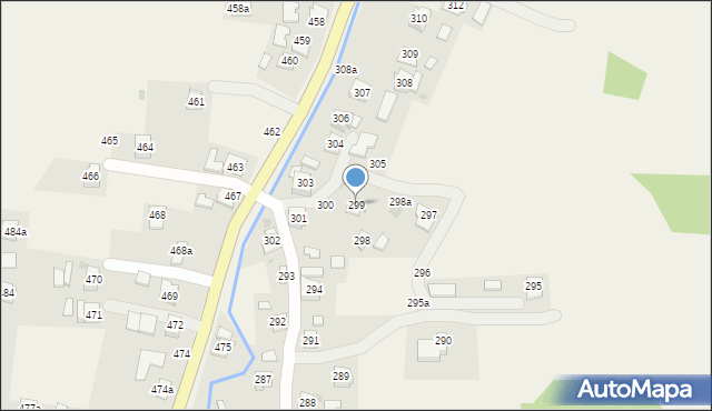 Krzemienica, Krzemienica, 299, mapa Krzemienica