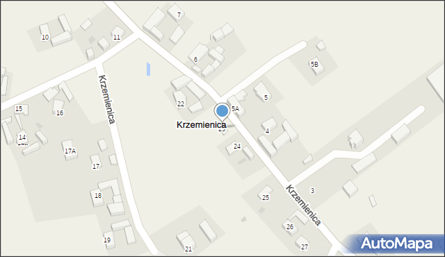 Krzemienica, Krzemienica, 23, mapa Krzemienica