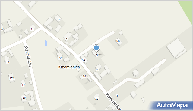 Krzemienica, Krzemienica, 5, mapa Krzemienica