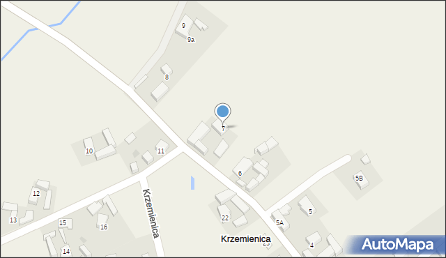 Krzemienica, Krzemienica, 7, mapa Krzemienica