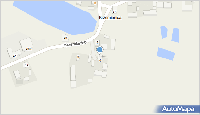 Krzemienica, Krzemienica, 6A, mapa Krzemienica