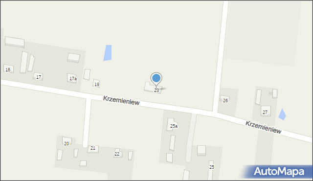 Krzemieniew, Krzemieniew, 23, mapa Krzemieniew