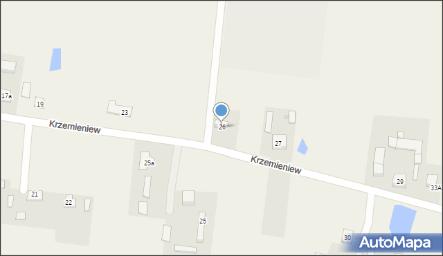 Krzemieniew, Krzemieniew, 26, mapa Krzemieniew