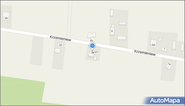 Krzemieniew, Krzemieniew, 3a, mapa Krzemieniew