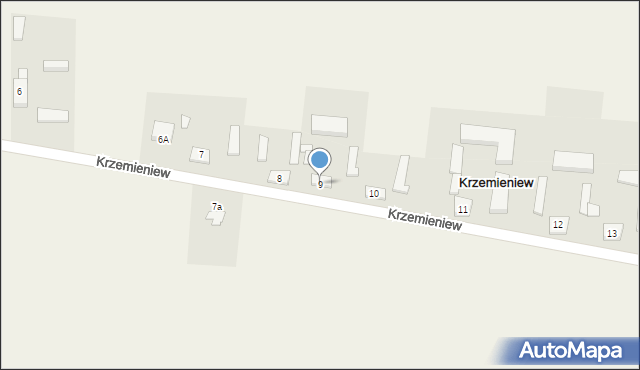 Krzemieniew, Krzemieniew, 9, mapa Krzemieniew