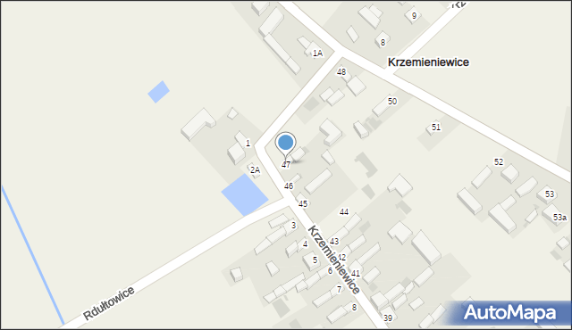 Krzemieniewice, Krzemieniewice, 47, mapa Krzemieniewice