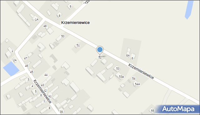 Krzemieniewice, Krzemieniewice, 52, mapa Krzemieniewice