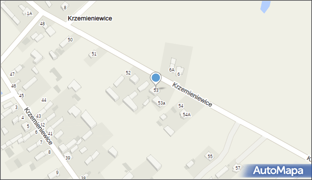 Krzemieniewice, Krzemieniewice, 53, mapa Krzemieniewice