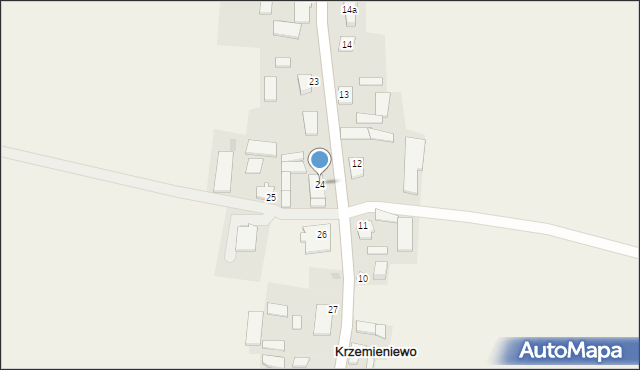 Krzemieniewo, Krzemieniewo, 24, mapa Krzemieniewo