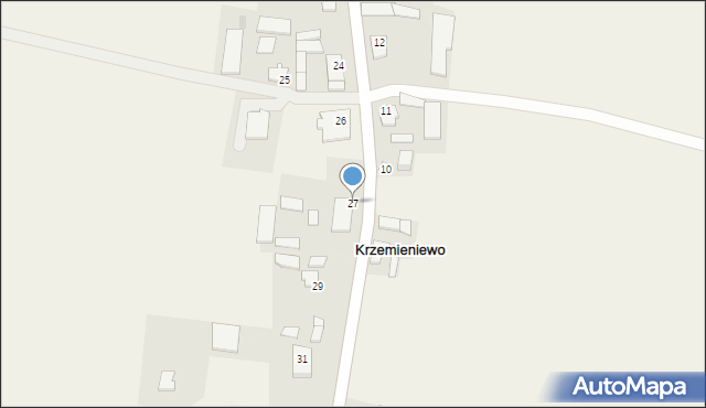 Krzemieniewo, Krzemieniewo, 27, mapa Krzemieniewo