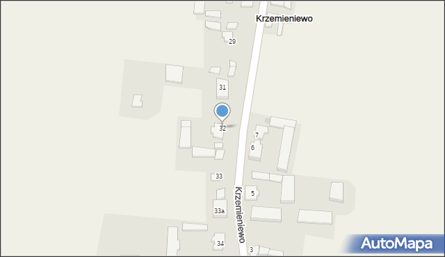 Krzemieniewo, Krzemieniewo, 32, mapa Krzemieniewo